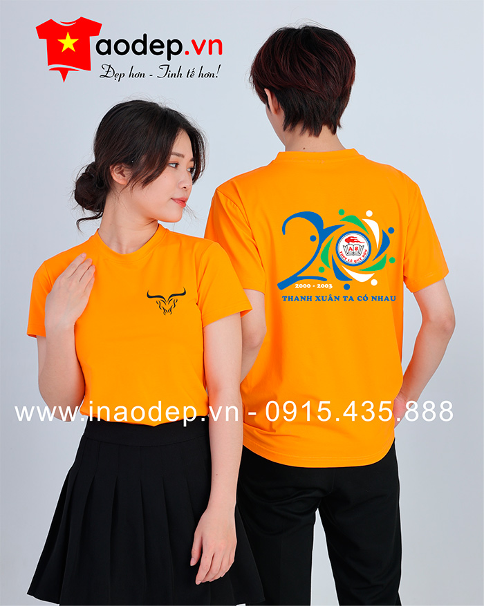 May áo Lớp A8 Trường THPT Lê Quý Đôn 20 năm Thanh xuân ta có nhau