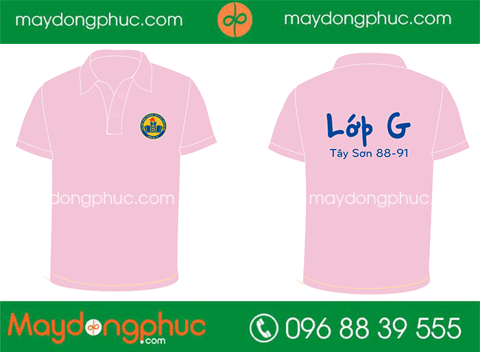 May áo Lớp G Cựu học sinh Trường Cấp 3 Tây Sơn Hà Nội khóa 88-91
