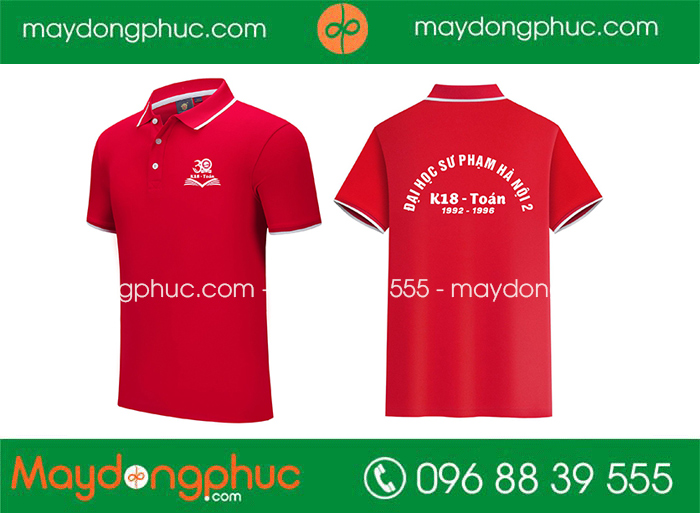May áo Lớp K18-Toán Đại học sư phạm Hà Nội 2 1992 – 1996