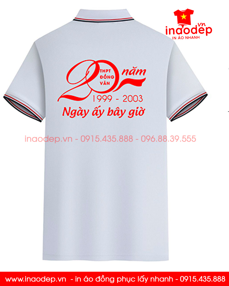 May áo Lớp kỉ niệm 20 năm Ngày trở về THCS Đồng Văn niên khóa 1999-2003