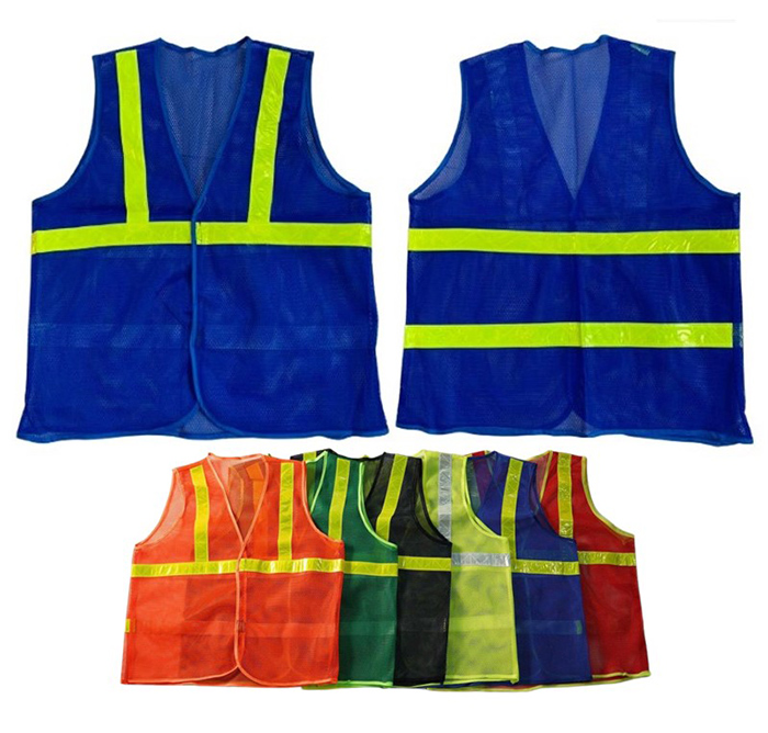 May đồng phục áo gile lưới công nhân