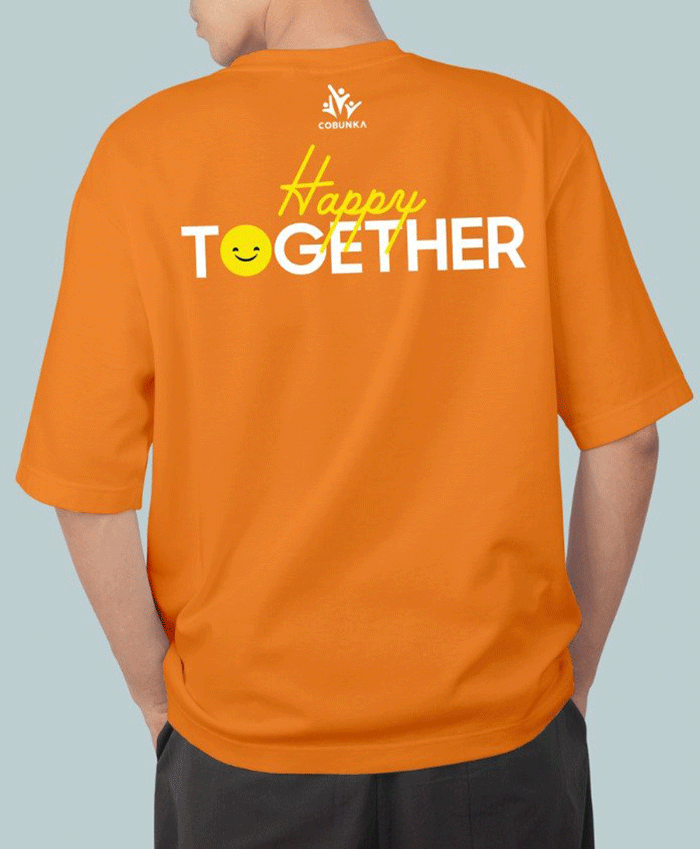 May áo nam form rộng Happy together