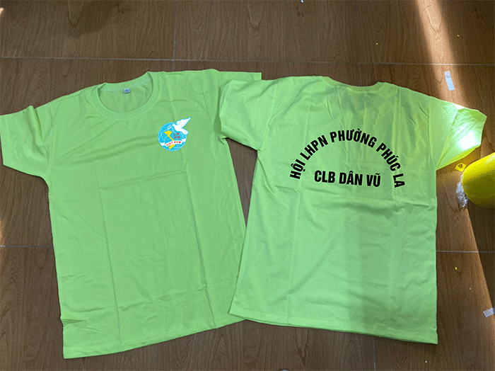 May áo phông CLB Dân Vũ Hội LHPN Phường Phúc La