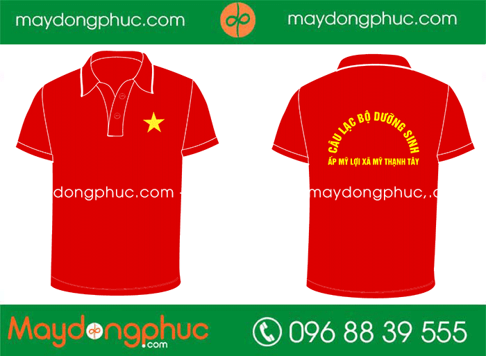 May áo phông CLB dưỡng sinh Ấp Mỹ Lợi Xã Mỹ Thạnh Tây