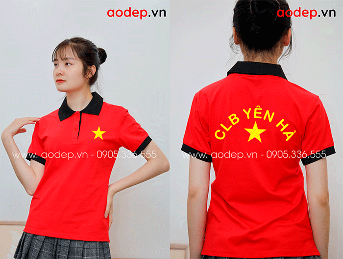 May áo phông CLB Yên Hà