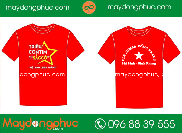 May áo phông CLB Zumba Cổng Trăng