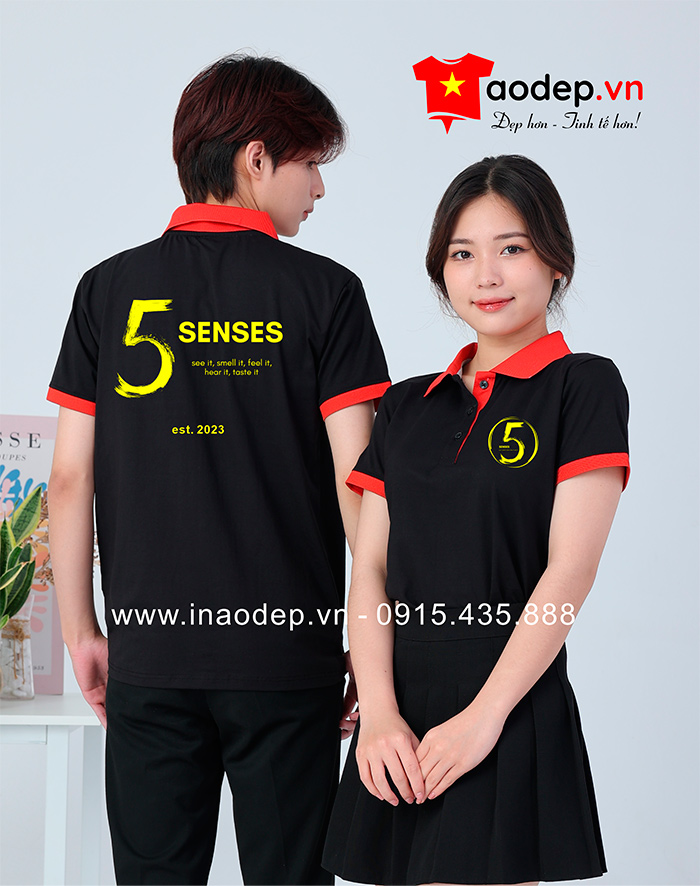 My áo phông cổ bẻ 5 Senses