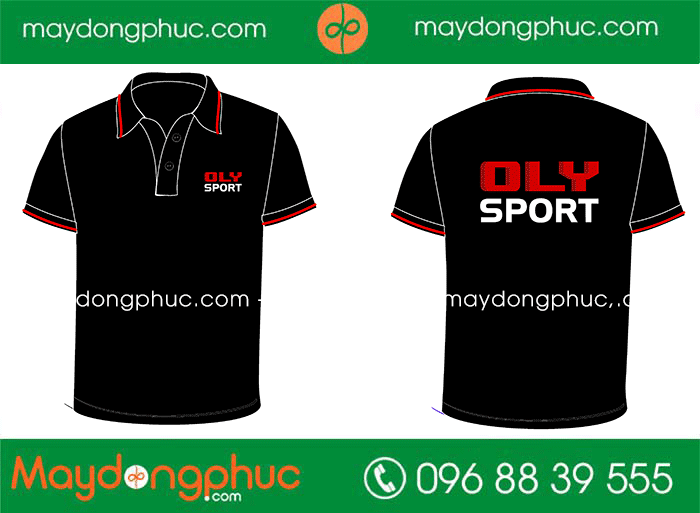 May áo phông cổ bẻ CLB Oly Sport - mẫu 2