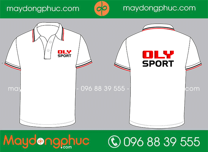 May áo phông cổ bẻ CLB Oly Sport