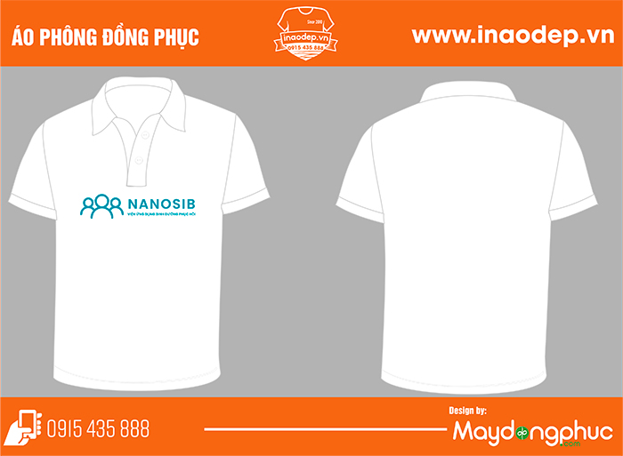 May áo phông cổ bẻ Viện ứng dụng dinh dưỡng phục hồi Nanosib