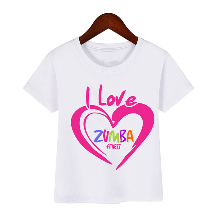 May áo phông cổ tròn I love Zumba Fitness