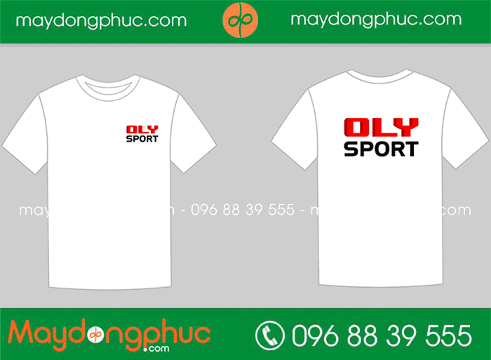 May áo phông cổ tròn CLB Oly Sport