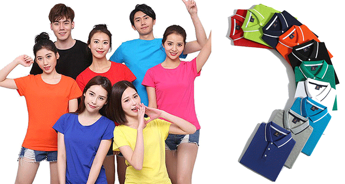 May áo phông cổ tròn đồng phục
