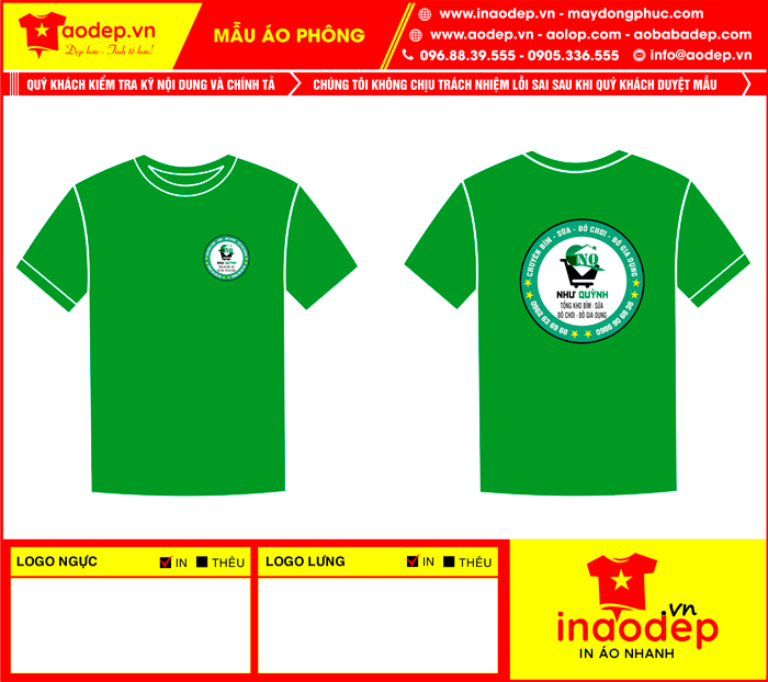 May áo phông cổ tròn Hệ thống Shop Như Quỳnh - mẫu 3