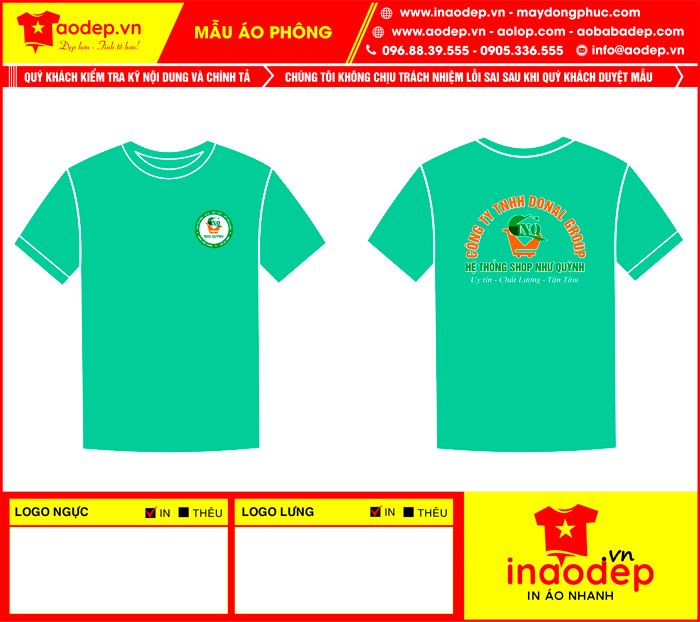 May áo phông cổ tròn Hệ thống Shop Như Quỳnh - mẫu 2