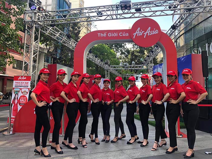 May áo phông Công ty Air Asia