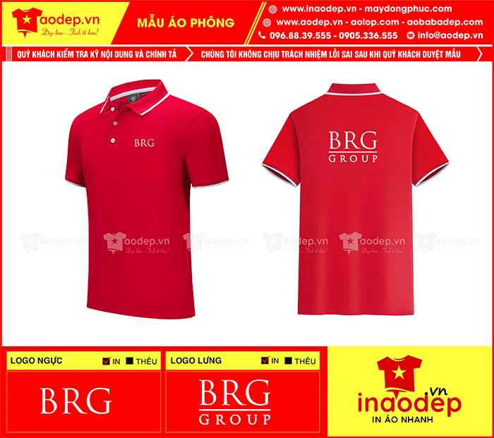 May áo phông Công ty BRG Group