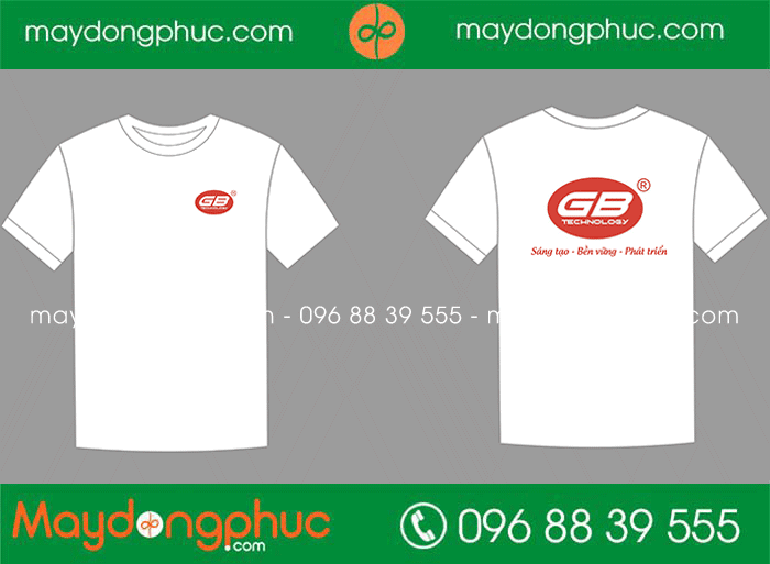 May áo phông cổ tròn Công ty công nghệ GB