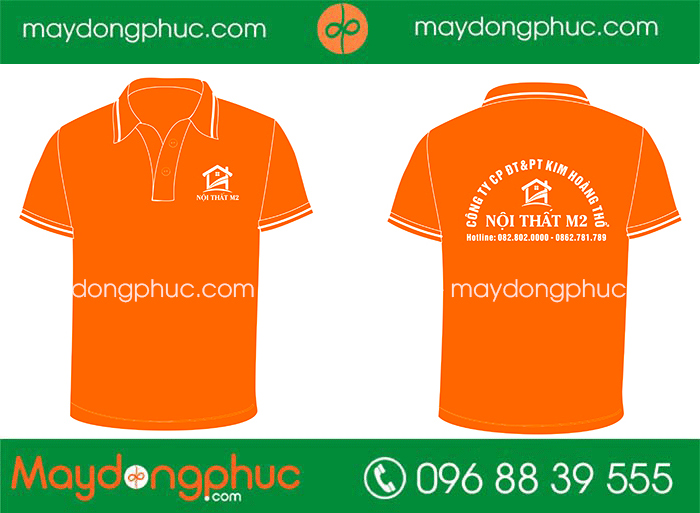May áo phông Công ty CP ĐT & PT Kim Hoàng Thổ Nội thất M2