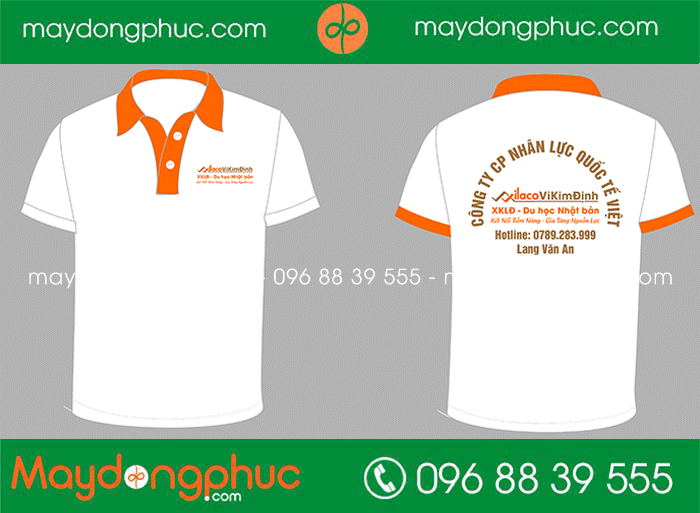 May áo phông Công ty CP nhân lực Quốc tế Việt