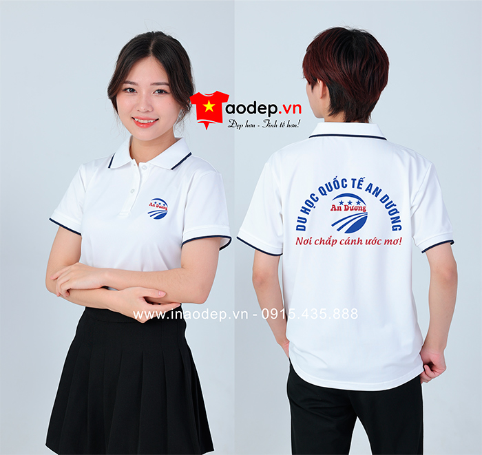 May áo phông Công ty Du học quốc tế An Dương