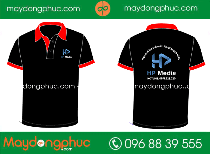 May áo phông Công ty HP Media - mẫu 2