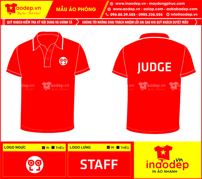May áo phông Công ty JUDGE