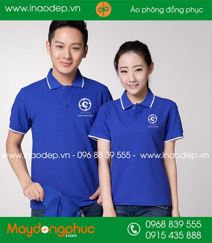 May áo phông công ty máy lọc nước Eliter