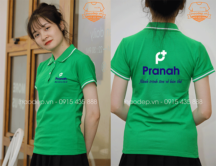 May áo phông Công ty Pranah - mẫu 2