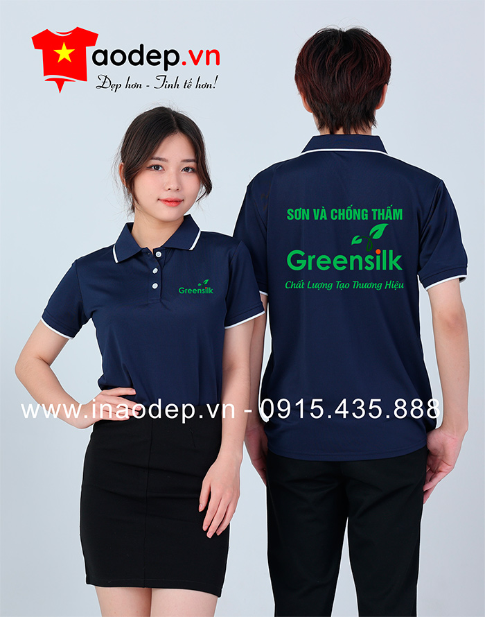 May áo phông Công ty Sơn chống thấm GreenSilk - mẫu 2