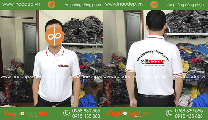 May áo phông Công ty Thegioimaynhom Maccom