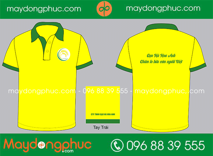 May áo phông Công ty TNHH gạo hà hoa anh