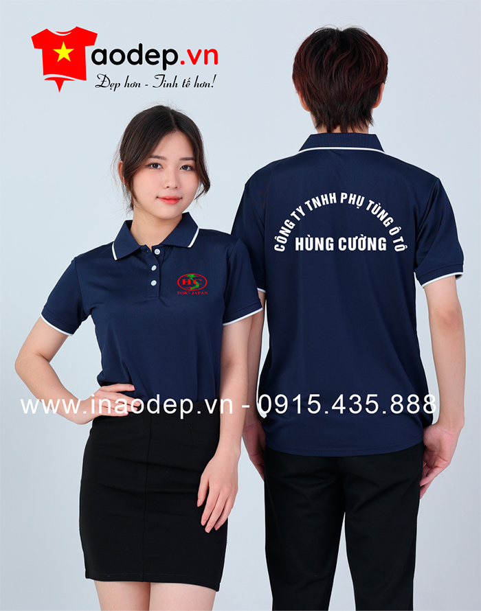 May áo phông Công ty TNHH Phụ tùng ô tô Hùng Cường - mẫu 2