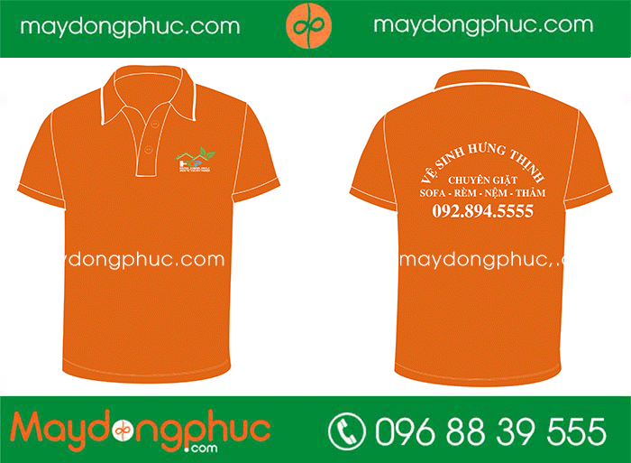 May áo phông Công ty vệ sinh Hưng Thịnh