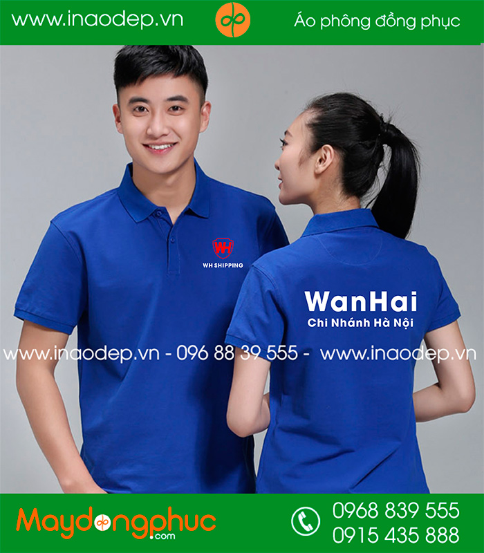 May áo phông Công ty WanHai Chi nhánh Hà Nội