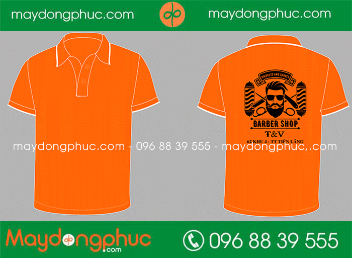 May áo phông Cửa hàng Barber shop - mẫu 2