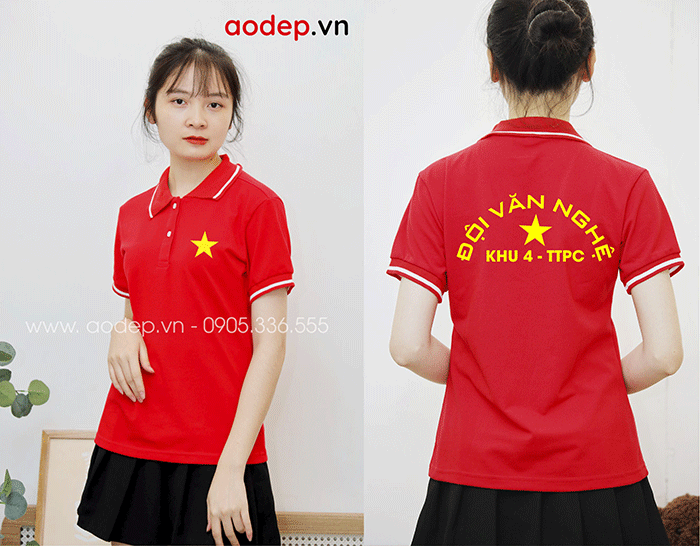 May áo phông Đội văn nghệ Khu 4 – TTPC