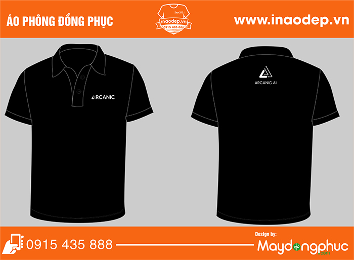 May áo phông đồng phục ARCANIC AI