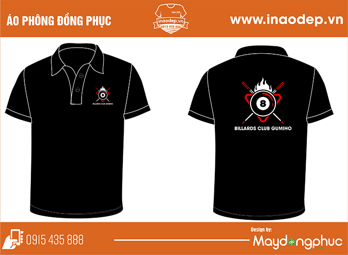 May áo phông đồng phục Billards Club Gumiho