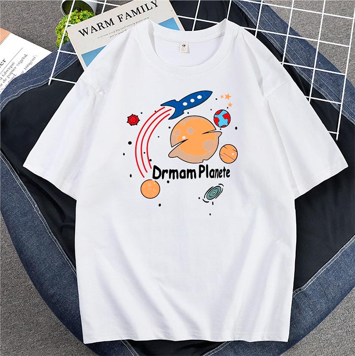 May áo phông đồng phục Drmam Planete