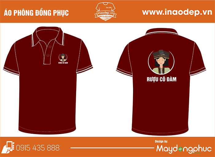 May áo phông đồng phục Rượu Cô Đàm