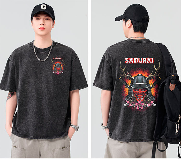 May áo phông đồng phục Samurai