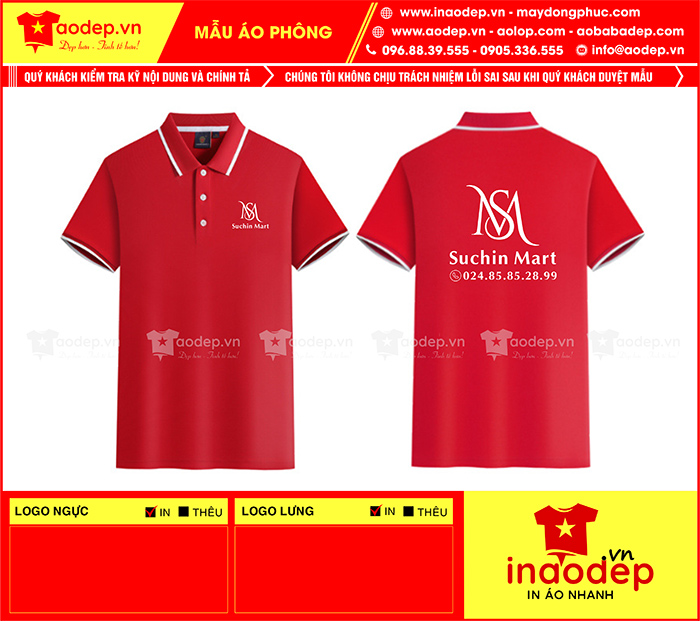 May áo phông đồng phục Suchin Mart
