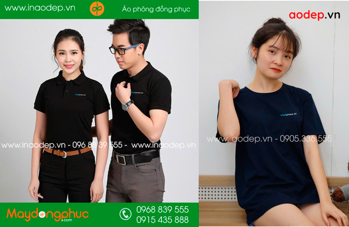 May áo phông đồng phục VieSphere AI