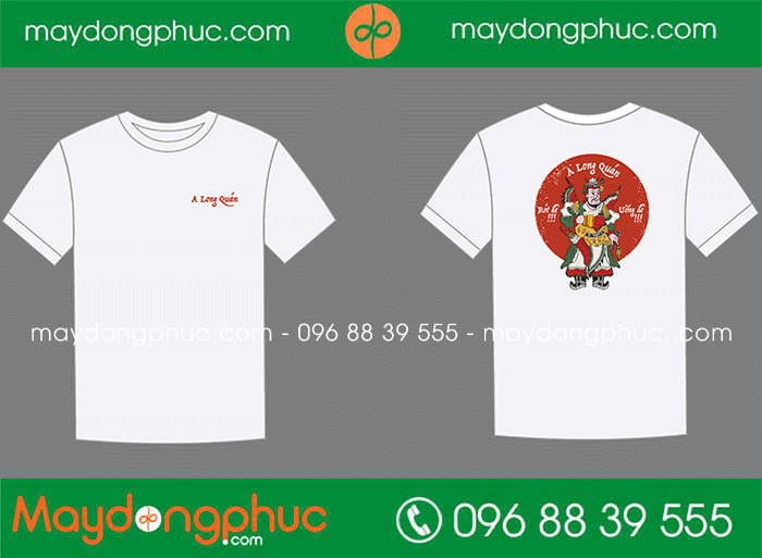 May áo phông đồng phục A Long Quán