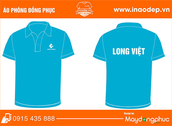 May áo phông đồng phục Công ty Long Việt