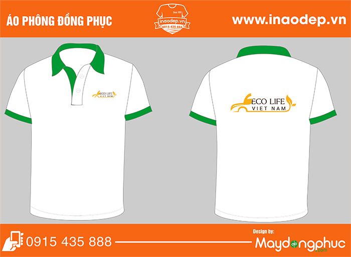 May áo phông đồng phục Eco Life VietNam