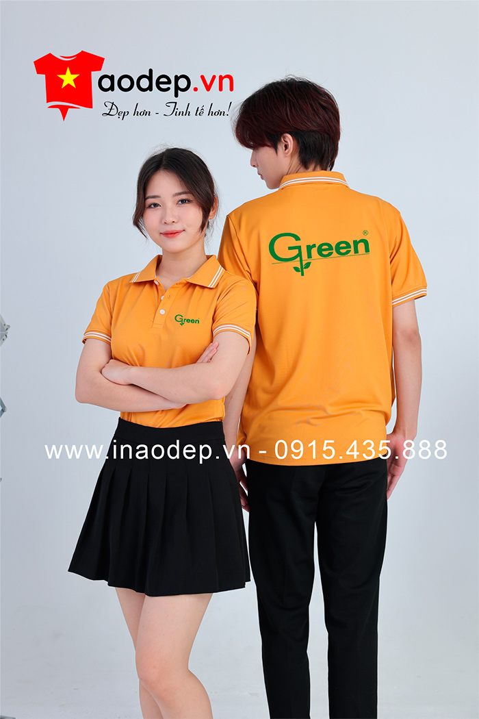 May áo phông đồng phục Green