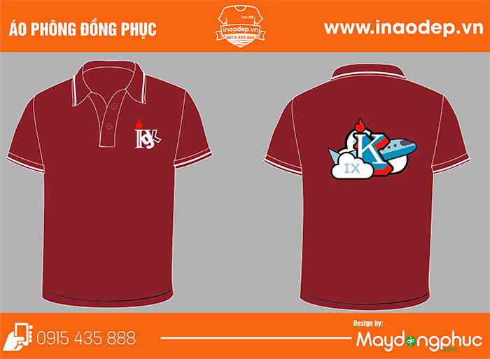 May áo phông đồng phục I9K
