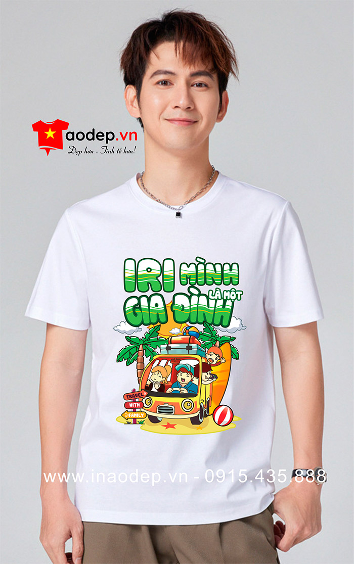 May áo phông đồng phục IRI mình là một gia đình